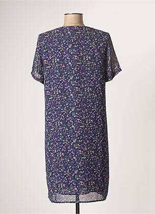 Robe courte manches courtes manches courtes violet CERISE BLUE femme