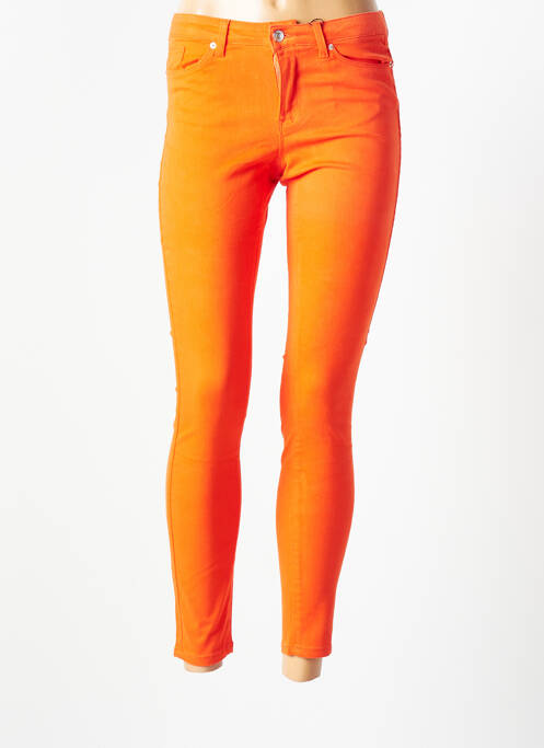 Pantalon slim orange VERO MODA pour femme