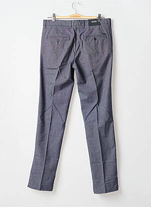 Pantalon chino tissage chiné taille normale bleu HUGO BOSS homme