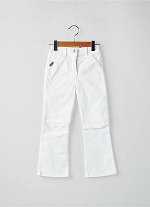 Pantalon flare blanc CKS pour fille
