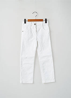 Pantalon slim blanc COUDEMAIL pour fille