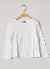 T-shirt blanc COUDEMAIL pour fille seconde vue