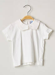 T-shirt blanc LAPIN BLEU pour fille seconde vue