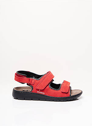 Sandales/Nu pieds rouge MOBILS pour femme