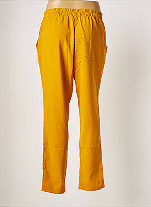 Pantalon droit taille élastique taille normale jaune TIFFOSI femme