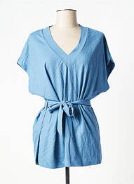Tunique manches courtes coupe cintrée bleu TIFFOSI femme