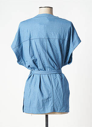 Tunique manches courtes tissage jersey bleu TIFFOSI femme