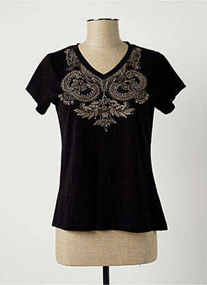 T-shirt noir AGATHE & LOUISE pour femme