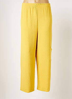 Pantalon large jaune FRANCK ANNA pour femme