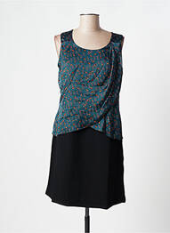 Robe courte sans manche sans manche bleu MOKA'S femme