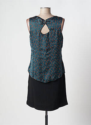 Robe courte sans manche sans manche bleu MOKA'S femme