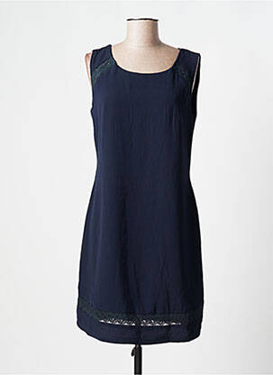 Robe courte sans manche sans manche bleu MOKA'S femme