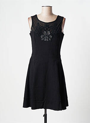 Robe mi-longue sans manche sans manche noir MOKA'S femme