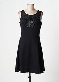 Robe mi-longue sans manche sans manche noir MOKA'S femme