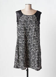 Robe mi-longue sans manche sans manche noir INFLUX femme