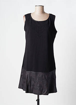Robe courte sans manche sans manche noir MOKA'S femme