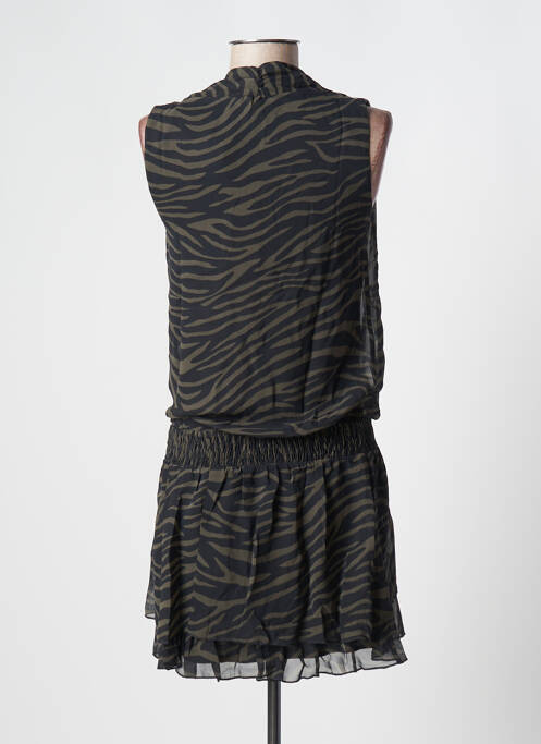Tunique sans manche tissage crêpe vert CACHE CACHE femme