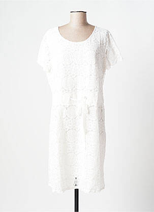 Robe courte blanc BREAL pour femme