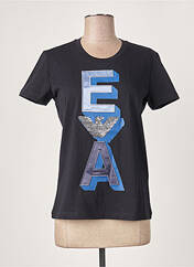 T-shirt bleu EMPORIO ARMANI pour femme seconde vue