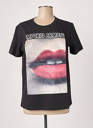 T-shirt noir EMPORIO ARMANI pour femme