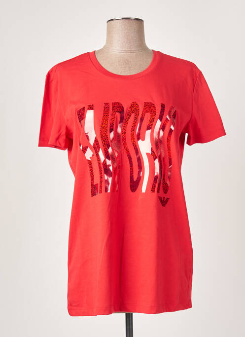 T-shirt rouge EMPORIO ARMANI pour femme