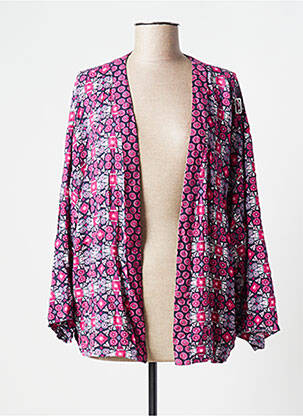 Veste casual coupe droite rose COLLINE femme