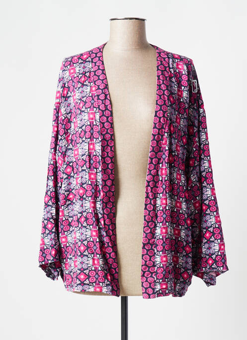 Veste casual coupe droite rose COLLINE femme