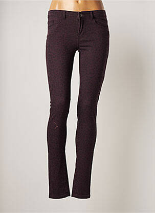 Pantalon slim stretch taille normale violet VILA femme