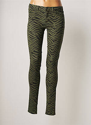 Pantalon slim skinny taille normale vert VILA femme