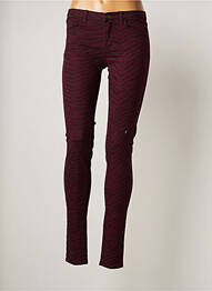 Pantalon slim skinny taille normale rouge VILA femme