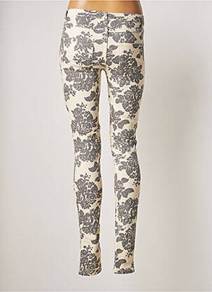 Pantalon slim taille basse taille basse beige VILA femme