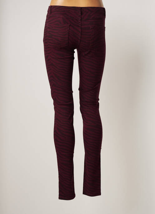 Pantalon slim rouge VILA pour femme
