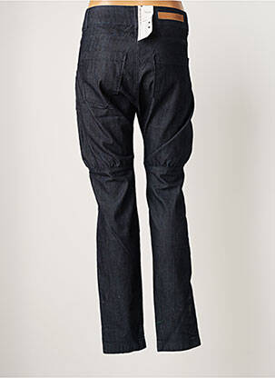 Pantalon droit fermeture zippée sous rabat boutonné taille normale bleu VILA femme