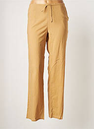 Pantalon droit tissage popeline taille normale beige LA FIANCEE DU MEKONG femme