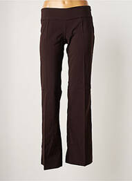 Pantalon droit stretch taille normale marron VILA femme