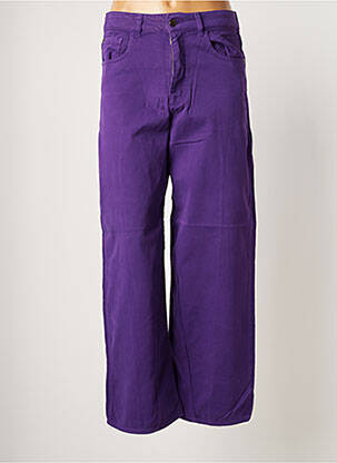 Jeans coupe large violet EMPORIO ARMANI pour femme