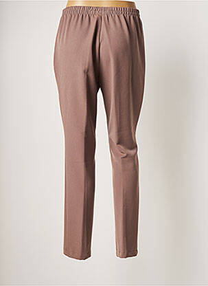 Pantalon droit taille élastique taille normale marron DAMART femme