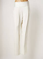 Pantalon droit blanc EMPORIO ARMANI pour femme seconde vue