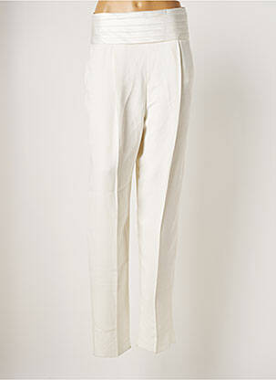 Pantalon droit blanc EMPORIO ARMANI pour femme