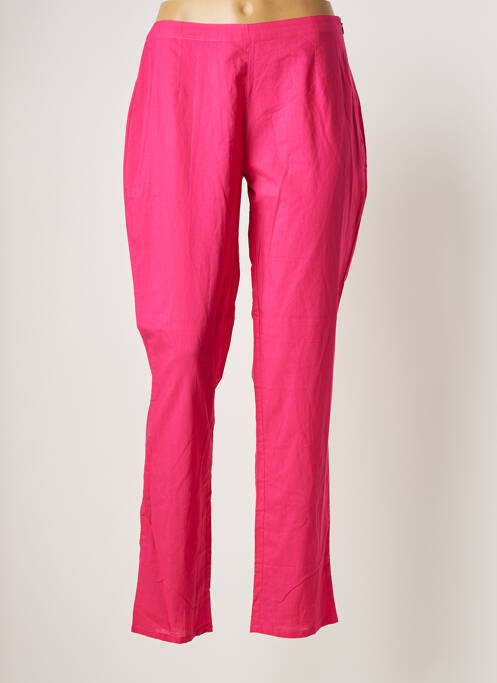 Pantalon droit taille normale taille normale rose LA FIANCEE DU MEKONG femme