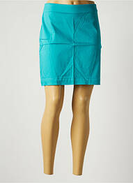 Jupe courte fermeture zip latéral bleu LA FIANCEE DU MEKONG femme