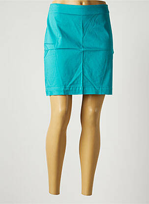 Jupe courte fermeture zip latéral bleu LA FIANCEE DU MEKONG femme