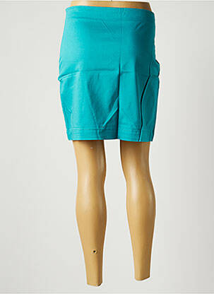 Jupe courte fermeture zip latéral bleu LA FIANCEE DU MEKONG femme