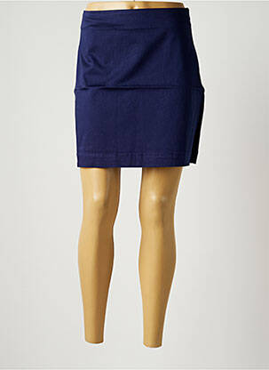 Jupe courte fermeture zip latéral bleu LA FIANCEE DU MEKONG femme