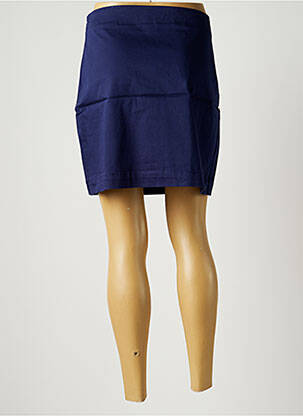 Jupe courte fermeture zip latéral bleu LA FIANCEE DU MEKONG femme