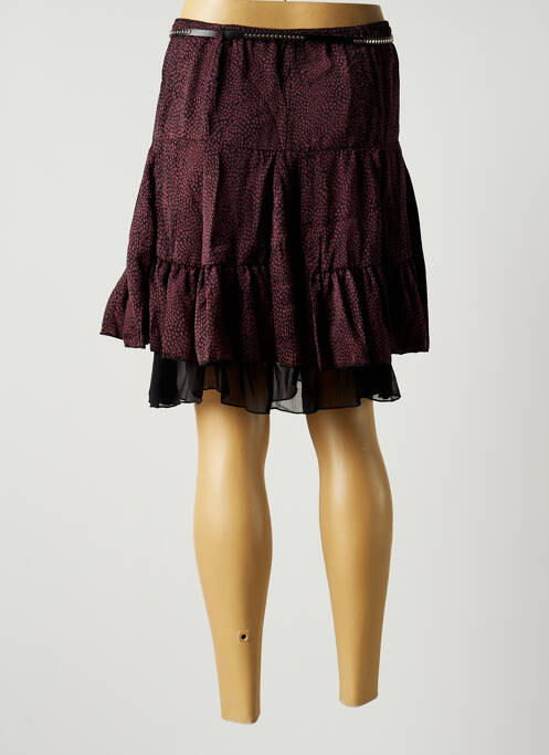 Jupe courte violet MOKA'S pour femme