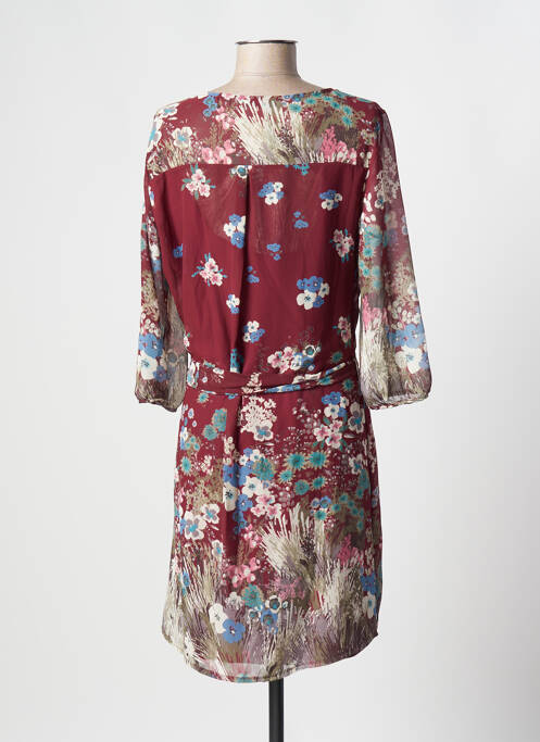 Robe mi-longue rouge MOKA'S pour femme