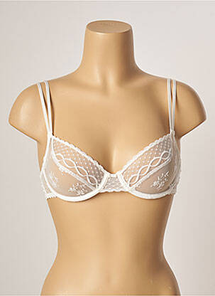 Soutien-gorge légère et transparente haut soutien-gorge emboitant blanc PASSIONATA femme