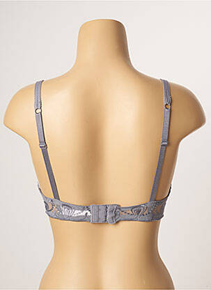 Soutien-gorge effet matière satinée haut soutien-gorge push-up gris PASSIONATA femme