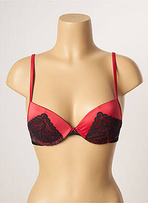 Soutien-gorge effet matière satinée haut soutien-gorge push-up rouge PASSIONATA femme
